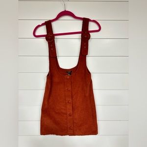 Buttoned Adjustable Suspended Skirt